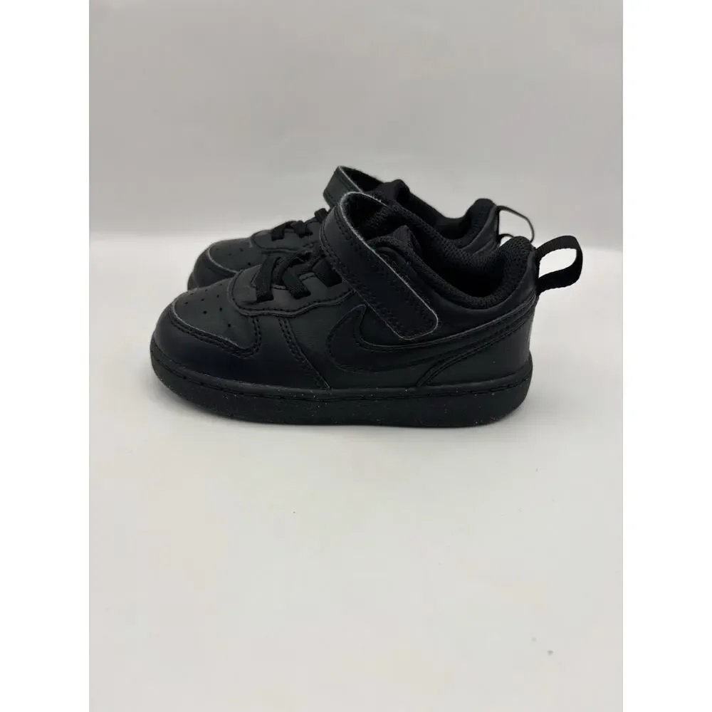 Nike Court Borough Low Redraft Black Sneakers Toddler Size 8 C